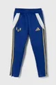 блакитний Дитячі спортивні штани adidas Performance MESSI PNT Y Для хлопчиків