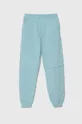 бирюзовый Детские хлопковые штаны Emporio Armani x The Smurfs Для мальчиков