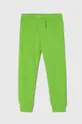 zielony United Colors of Benetton spodnie dresowe bawełniane dziecięce Chłopięcy