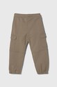 Detské bavlnené tepláky United Colors of Benetton 3J68GF03K.P.Seasonal béžová SS24