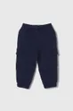 Детские хлопковые штаны United Colors of Benetton тёмно-синий