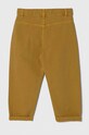 Παιδικό βαμβακερό παντελόνι United Colors of Benetton 45BJGF01I.P.Seasonal κίτρινο SS24