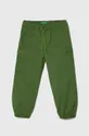 zelená Detské nohavice United Colors of Benetton Chlapčenský