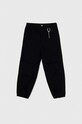 Детские хлопковые брюки United Colors of Benetton хлопок чёрный 4WZVCF035.G.Seasonal