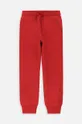 Coccodrillo spodnie dresowe bawełniane dziecięce czerwony