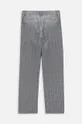Otroške hlače s primesjo lanu Coccodrillo siva