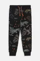 czarny Coccodrillo spodnie dresowe dziecięce Chłopięcy