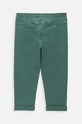 Chłopiec Coccodrillo spodnie bawełniane niemowlęce WC4120102NAN zielony