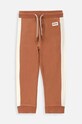 Coccodrillo pantaloni de trening pentru bebeluși tricotaj maro WC4122102HBN