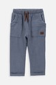Coccodrillo spodnie bawełniane dziecięce bawełna niebieski WC4119101UWN
