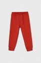 United Colors of Benetton pantaloni de trening din bumbac pentru copii bumbac rosu 3BC1GF01P.P.Sea.PPYH