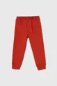 rosso United Colors of Benetton pantaloni tuta in cotone bambino/a Ragazzi
