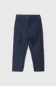 Детские хлопковые брюки United Colors of Benetton тёмно-синий