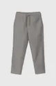 серый Детские хлопковые брюки United Colors of Benetton Для мальчиков