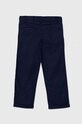 United Colors of Benetton spodnie lniane dziecięce 4BE7CF02U.G.Seasonal granatowy SS24