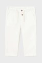Mayoral pantaloni cu amestec de in pentru copii cu un amestec de in alb 1541.3C.Baby.PPYH
