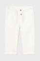 Mayoral pantaloni cu amestec de in pentru copii cu un amestec de in alb 1541.3C.Baby.PPYH