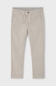 Kalhoty s lněnou směsí pro děti Mayoral 3527.5F.Mini.PPYH béžová SS24
