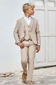 grigio Mayoral pantaloni con aggiunta di lino bambino/a Ragazzi