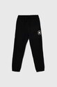 Converse pantaloni de trening pentru copii tricotaj negru 9CD893