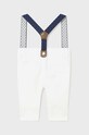 Βρεφικό παντελόνι Mayoral Newborn 1536.1H.Newborn.PPYH λευκό SS24