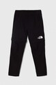 Detské nohavice The North Face PARAMOUNT CONVERTIBLE látka čierna NF0A89PX