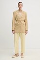 Tommy Hilfiger spodnie WW0WW40504 żółty SS25