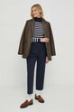 Tommy Hilfiger pantaloni WW0WW40504 bleumarin SS25