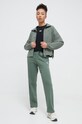 Dkny spodnie dresowe DP3P3406 zielony SS24