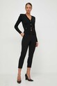 Elisabetta Franchi spodnie PA02341E2 czarny SS24