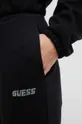 czarny Guess spodnie dresowe bawełniane ELEANORA