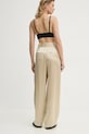 Odzież By Malene Birger spodnie Q71875021Z beżowy
