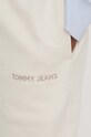 Tommy Jeans spodnie dresowe bawełniane beżowy DW0DW17309