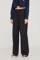 Tommy Jeans spodnie bawełniane DW0DW17314 czarny SS24