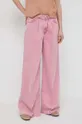 Τζιν παντελόνι Pinko ροζ