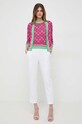 Pinko spodnie 102861.7624 beżowy SS24