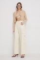 Calvin Klein Jeans spodnie J20J222607 beżowy SS24
