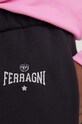 Chiara Ferragni pantaloni de trening din bumbac negru 76CBAC01