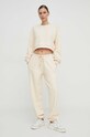 Patrizia Pepe spodnie dresowe 8P0575.J174 beżowy AA00