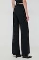 Ρούχα Παντελόνι από μείγμα μαλλιού Victoria Beckham 1124WTR005115A μαύρο