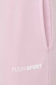 PLEIN SPORT pantaloni de trening din bumbac roz SADC.WJT1853.SJO001N