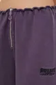 fioletowy Rotate spodnie dresowe bawełniane