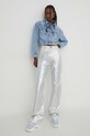 Rotate jeansy 1117802667 srebrny SS24