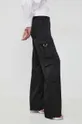 czarny Karl Lagerfeld spodnie Damski