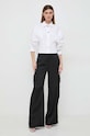 Karl Lagerfeld spodnie 240W1000 czarny SS24