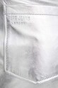 Шкіряні штани Pepe Jeans SASHA SILVER срібний PL211694