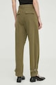 Odzież BA&SH spodnie bawełniane MAROON 1E24MARO zielony