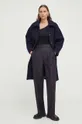 Lovechild pantaloni in lana nero
