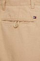 Παντελόνι με λινό μείγμα Tommy Hilfiger μπεζ WW0WW41355