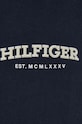 Bavlněné tepláky Tommy Hilfiger námořnická modř WW0WW41572